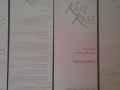 Kiss Kiss Beauty Menu Cards